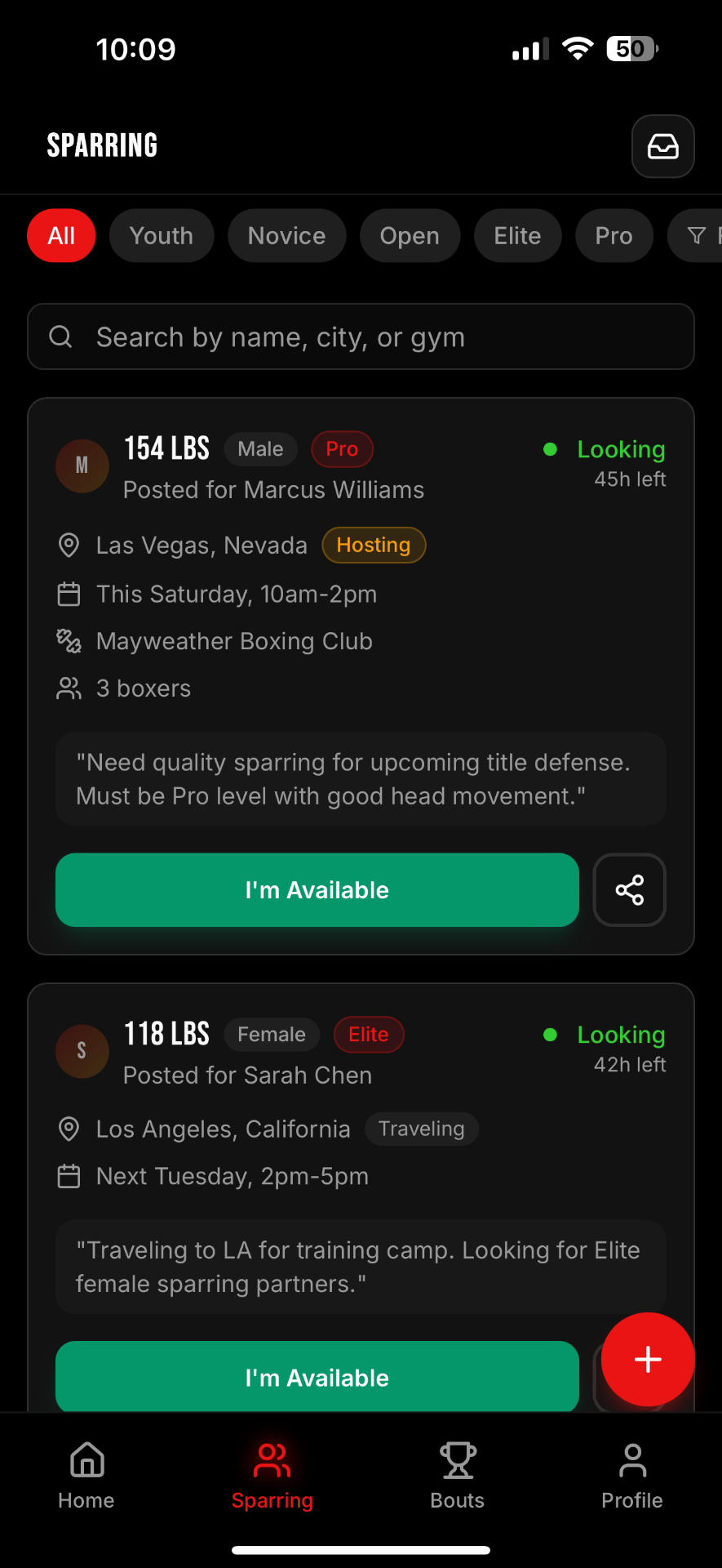 FightCall | The Combat Sports Marketplace