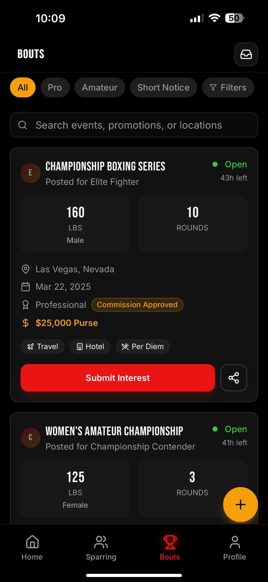 FightCall | The Combat Sports Marketplace
